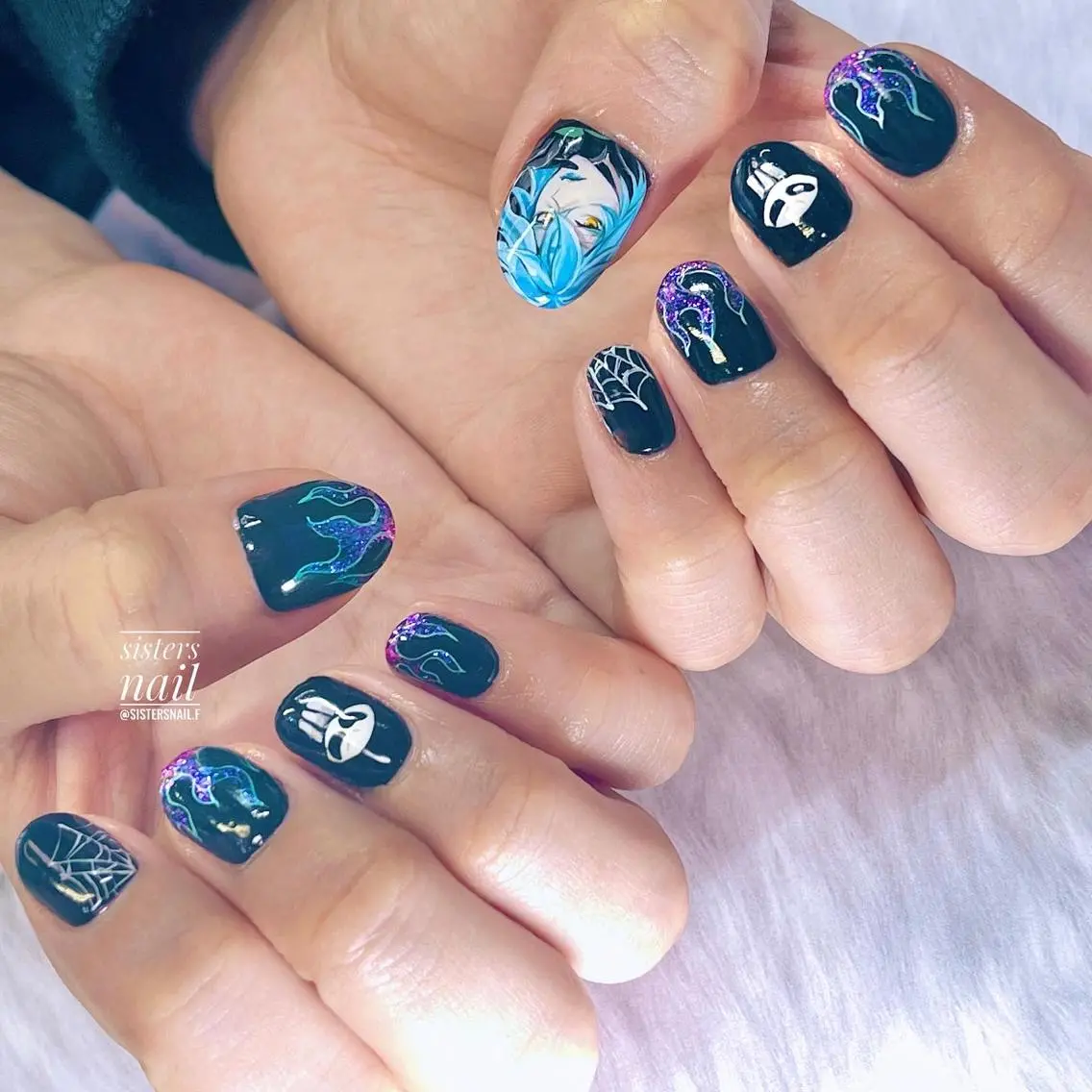 ネイル アートネイル ハロウィン sisters nail.fのネイルデザイン