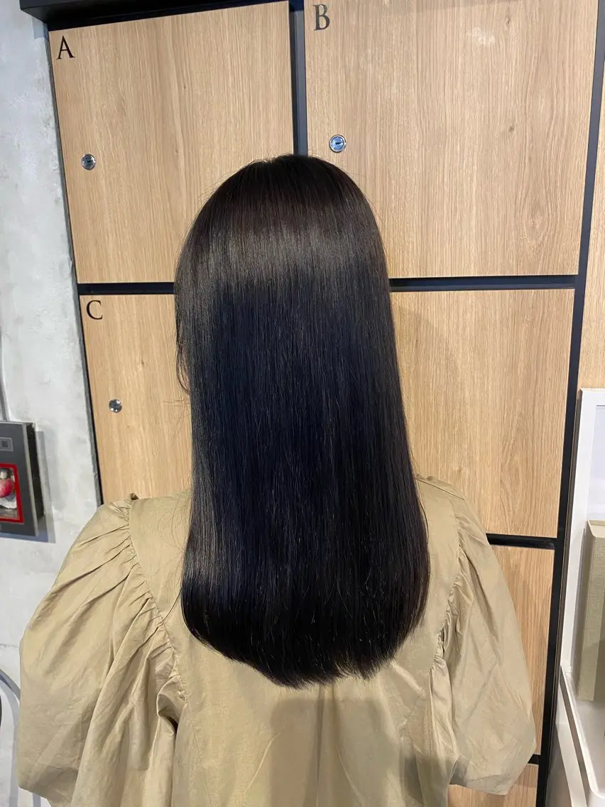 セミロング 髪質改善 トリートメント カット ヘアカラー トリートメント 髪質改善サロン 梅田/ヨナミネのヘアスタイル