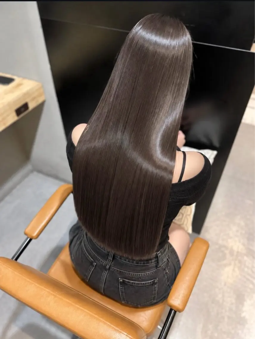ロング カット ヘアカラー 縮毛矯正 トリートメント 髪質改善/縮毛矯正/ 梅田/艶髪/はるきのヘアスタイル