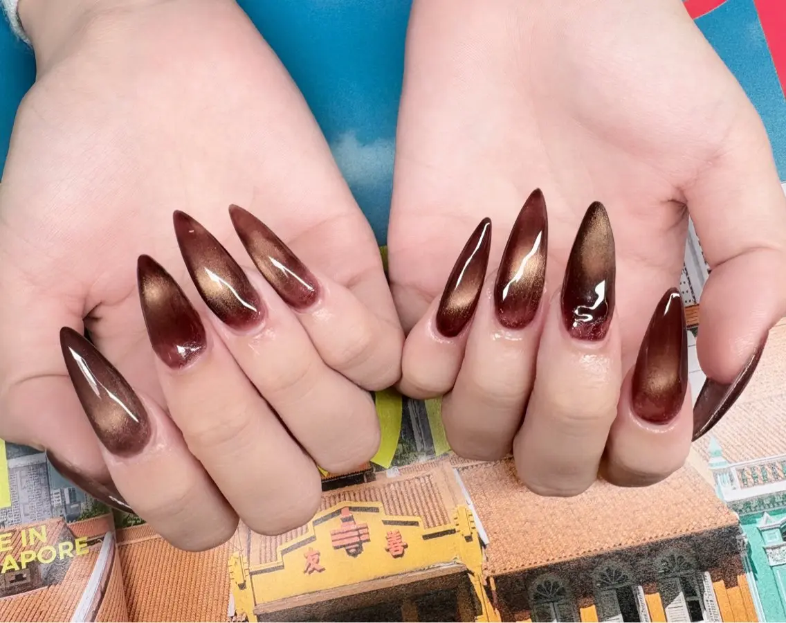 ネイル アートネイル 長さ出し ジェルネイル ガーリー キラキラネイル ハンドネイル Kaki ちゃんのネイルデザイン