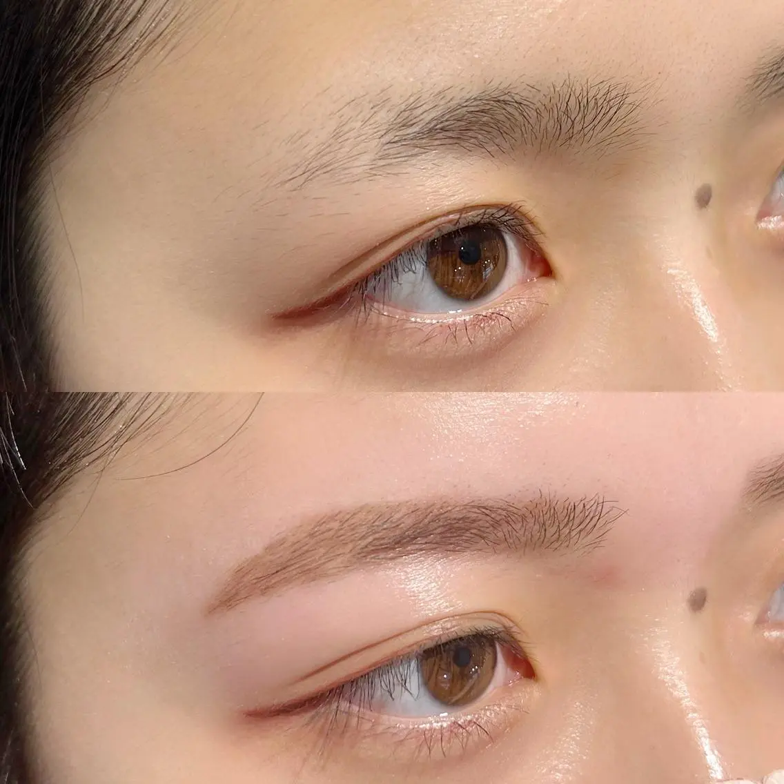 アイブロウ ワックス脱毛 眉カット 🎀🩶韓国風束感 エク/マナミ🪽のマツエク・マツパデザイン