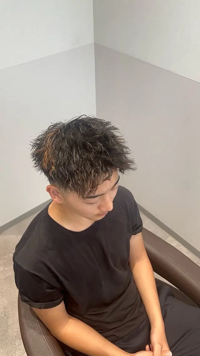 ショート カット パーマ 角田 瀬名のヘアスタイル