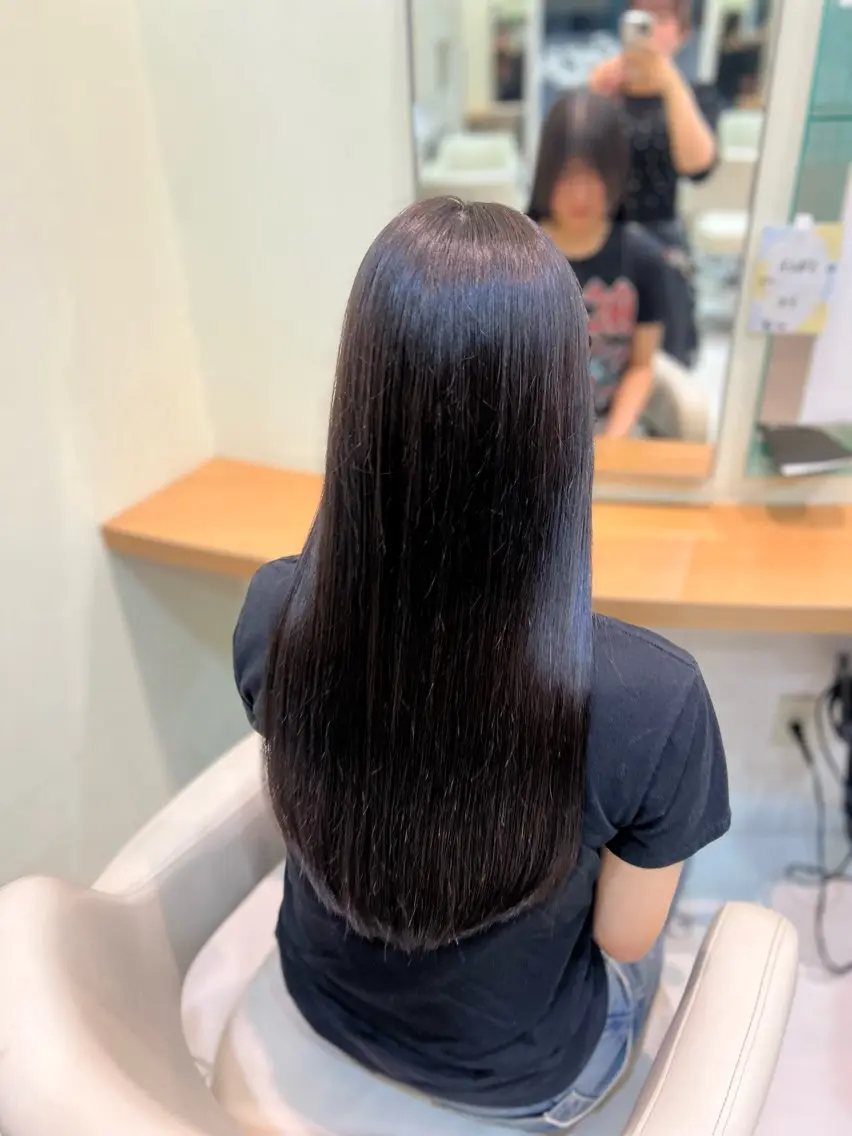 ロング カラー ヘアカラー トリートメント Yui/ 透明感カラー/浜松のヘアスタイル