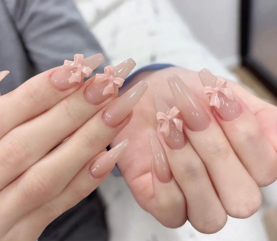 チップ長さ出し10本フレンチの写真