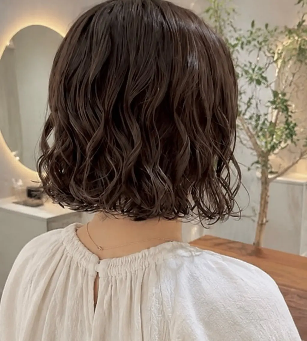 パーマ 【似合わせ特化🌷】 パーマ/ボブ/モカのヘアスタイル