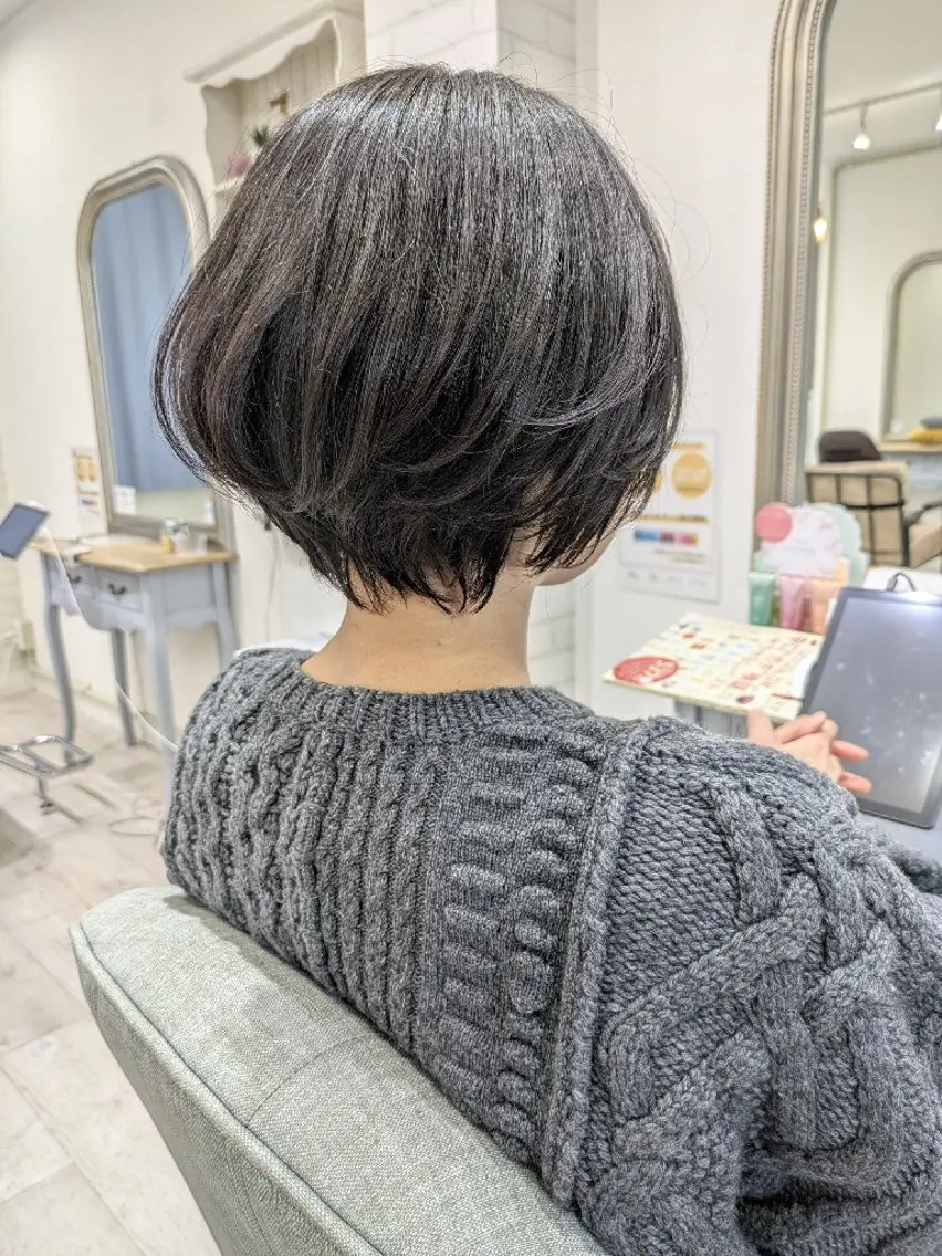 ショート ショートボブ ボブ 似合わせカット ショートヘア カット トリートメント ヘッドスパ ミヤザキ マサユキのヘアスタイル