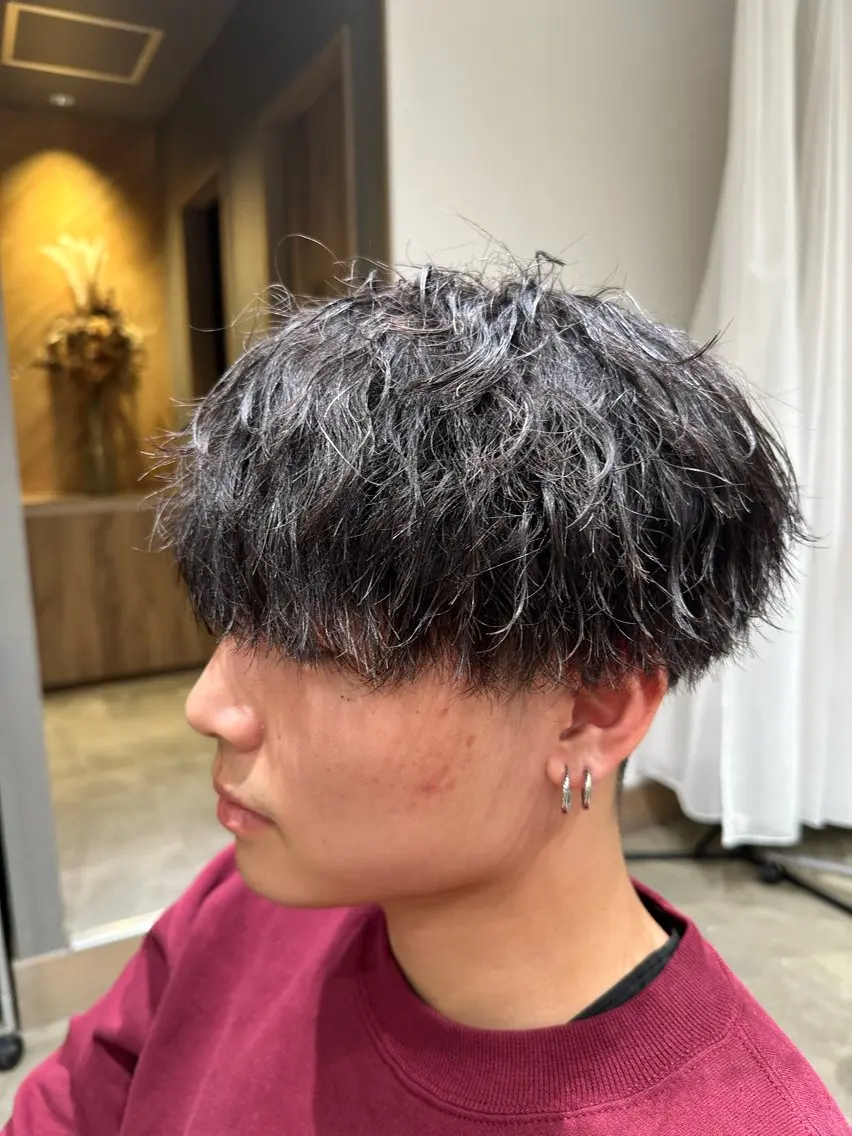 メンズ メンズパーマ カット 堀場 大生/ メンズ特化/野々市のヘアスタイル