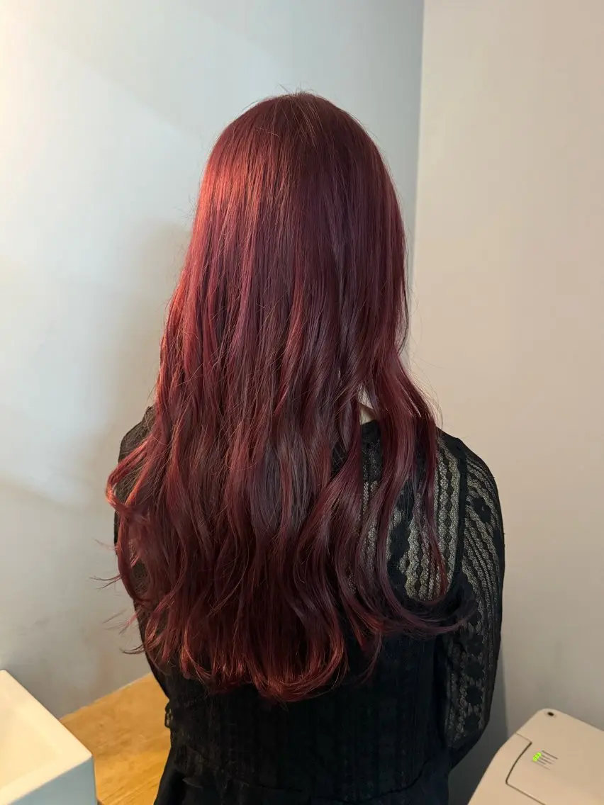 ロング カラー ラベンダーカラー ラベンダーピンク ピンクカラー ヘアカラー ゆうと/ブリーチモデ ル/ストレートモデルのヘアスタイル
