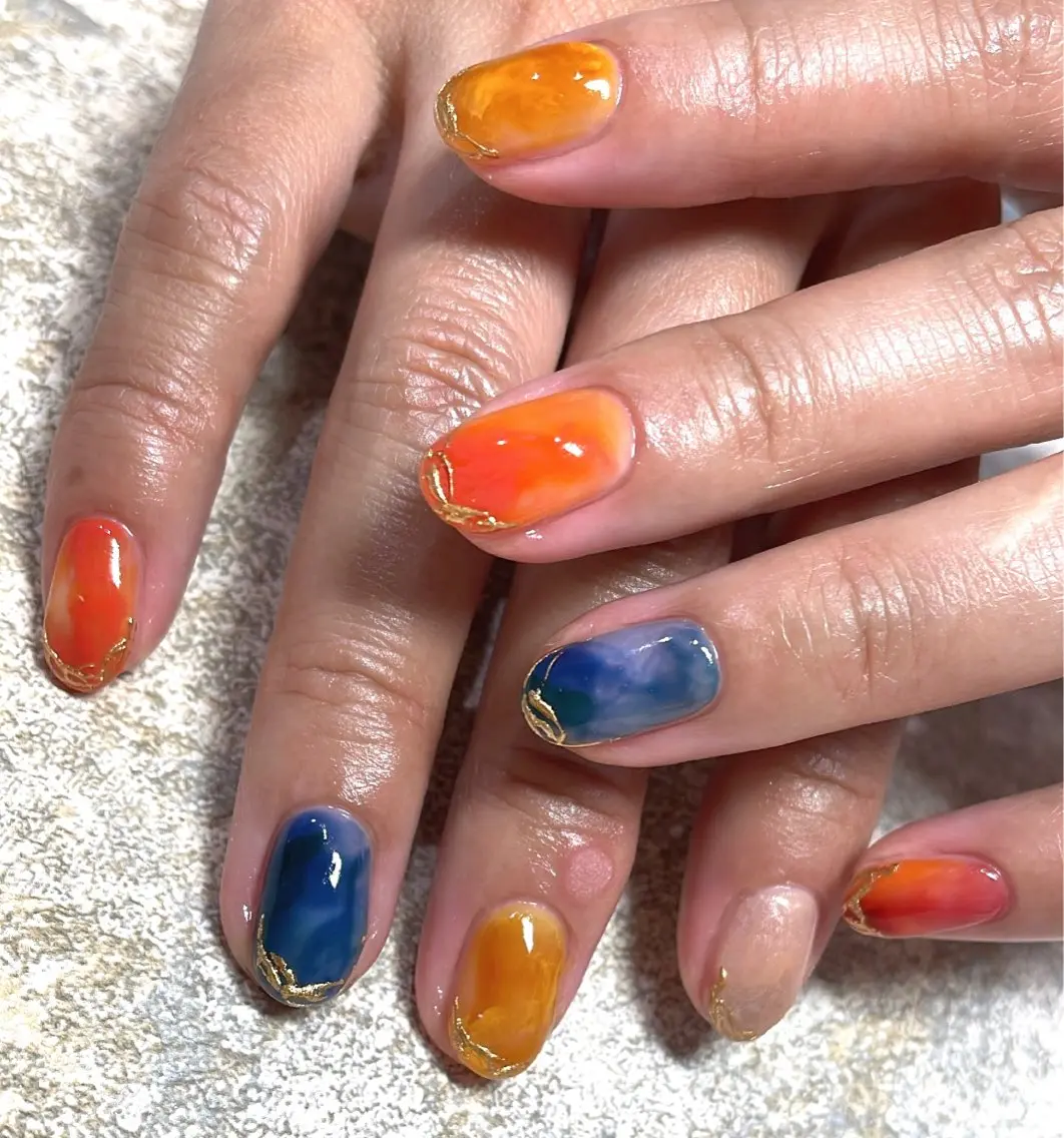 ネイル ハンドネイル lemon nailレモンネイルのネイルデザイン