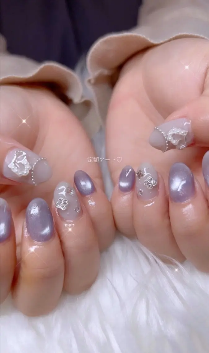 ネイル アートネイル 春ネイル ワンホンネイル ハンドネイル I LOVE ME NAIL.。.:*♡のネイルデザイン