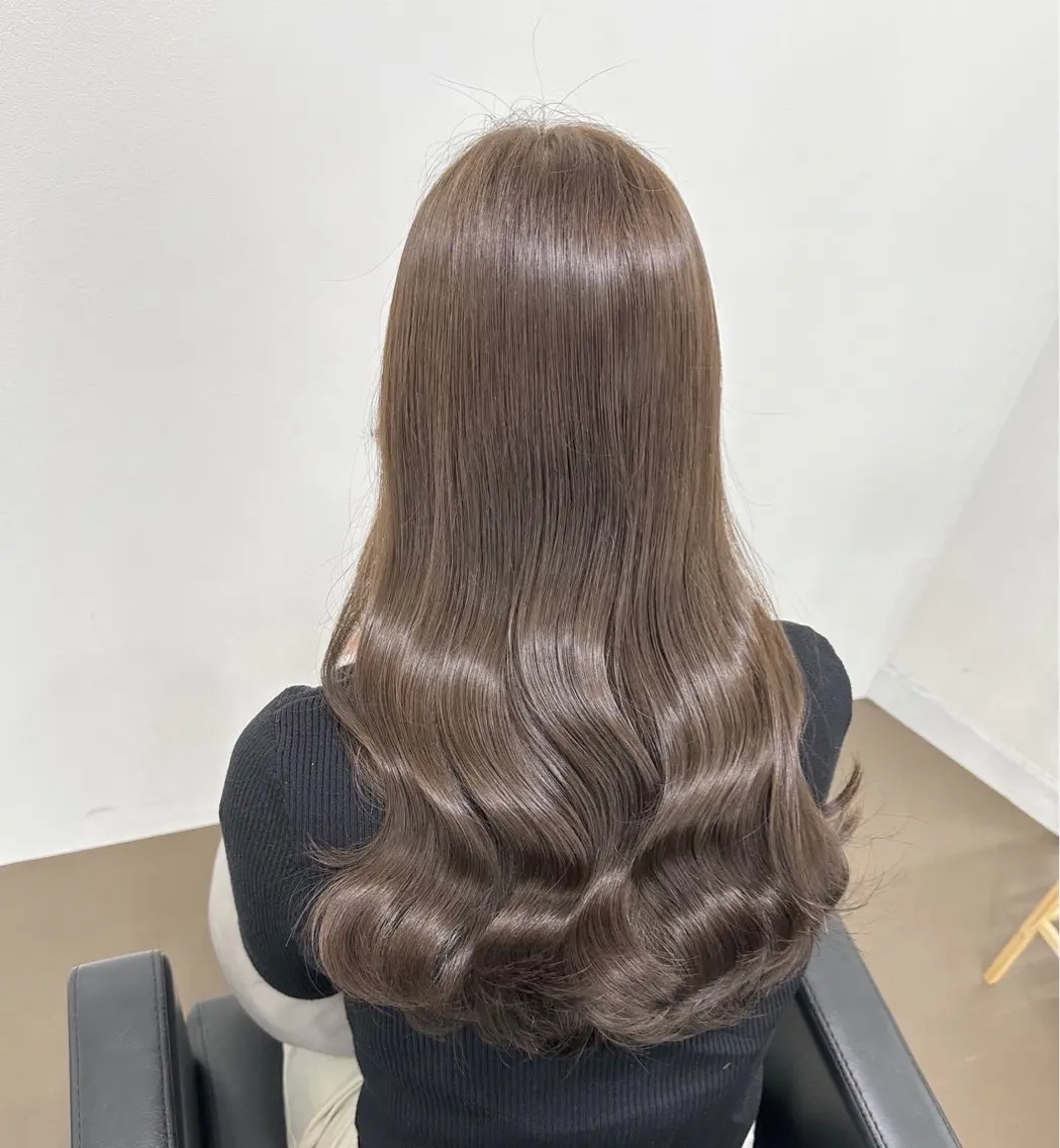 ロング ボブ くびれヘア 髪質改善 韓国風ヘア レイヤーカット 【ioe岡本】🐶 向井歩のヘアスタイル