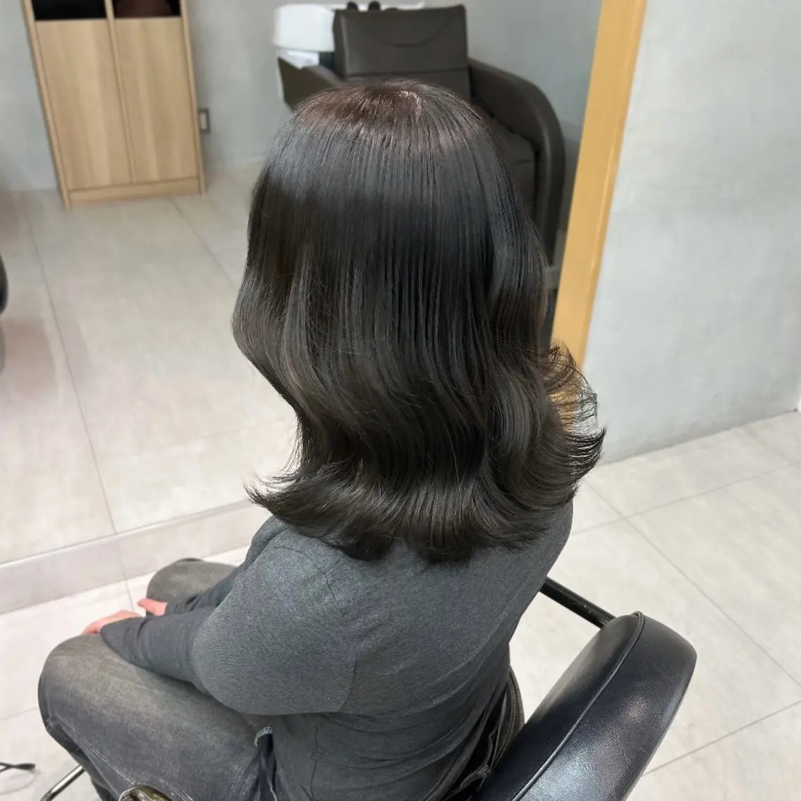 カラー 透明感カラー ヘアカラー 志村 奈々のヘアスタイル