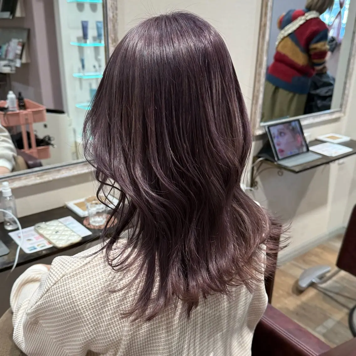 ミディアム カラー 柔らかいbeige ¦韓国¦🩰マユ🩰のヘアスタイル