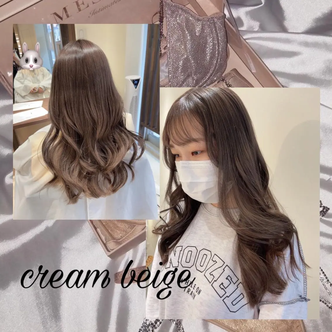 ロング カラー ヘアアレンジ ベージュカラー ブリーチ 透明感カラー 🎀トップスタイリ スト湯川響🎀のヘアスタイル