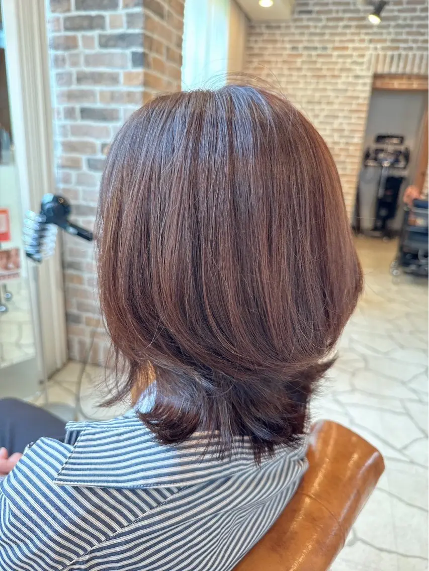 ミディアム 吉永 一寿のヘアスタイル