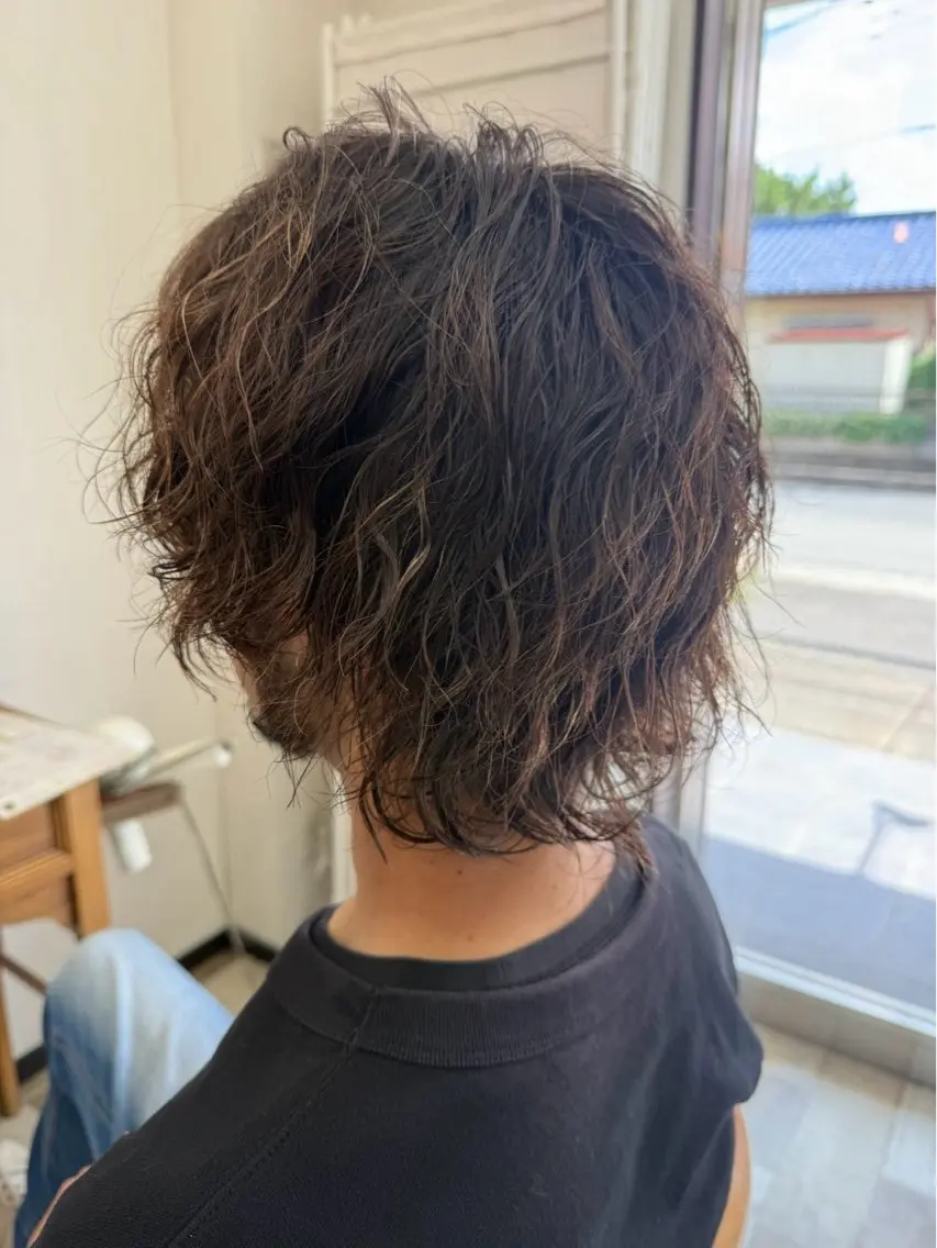 メンズ メンズパーマ カット パーマ Rin ku-to andCのヘアスタイル