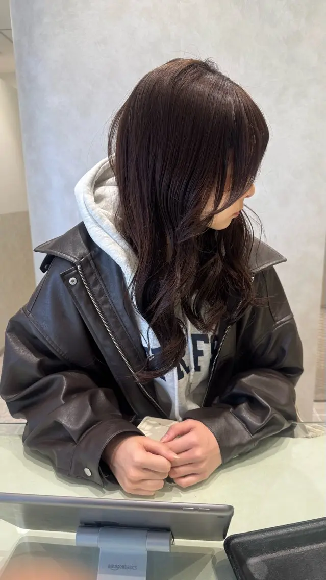 【透明感と艶。ほしくない?】ワンカラー➕髪質改善トリートメントの写真
