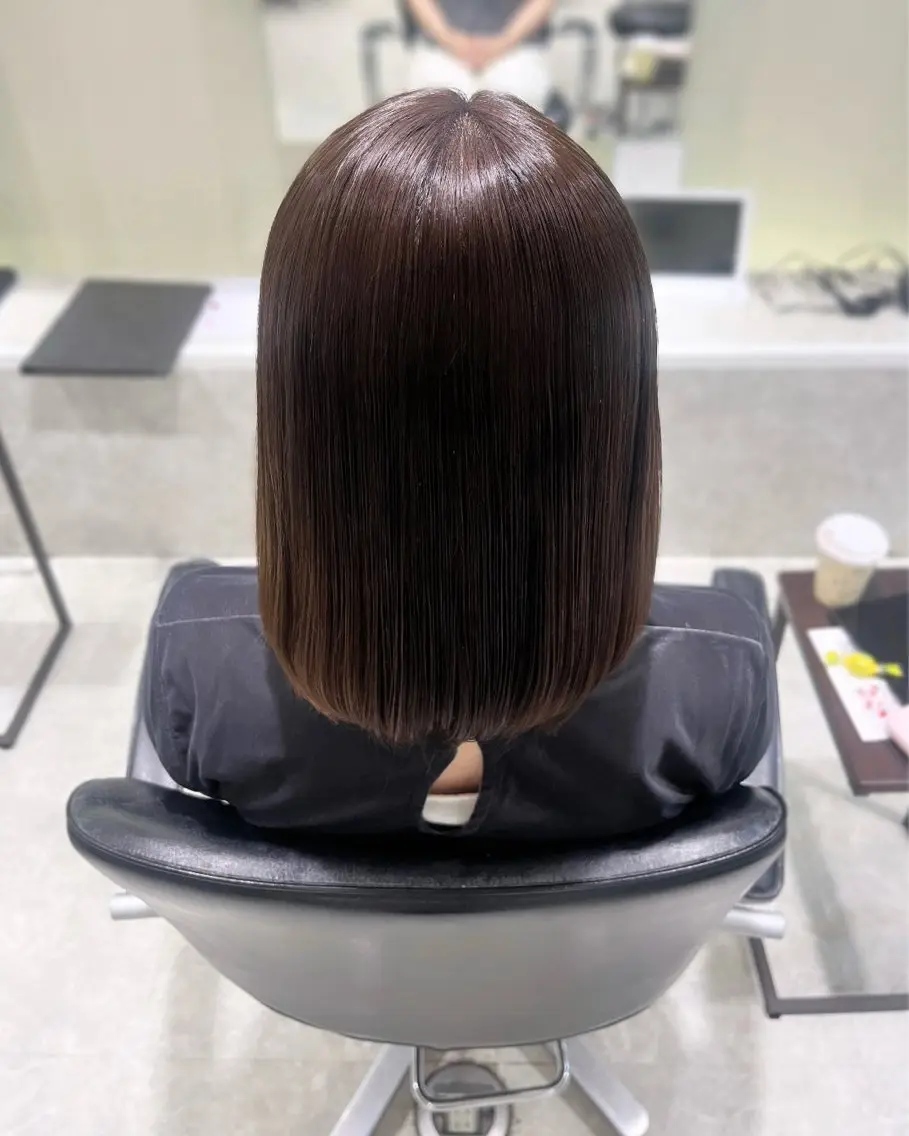 ミディアム カラー 中川 奈々実のヘアスタイル