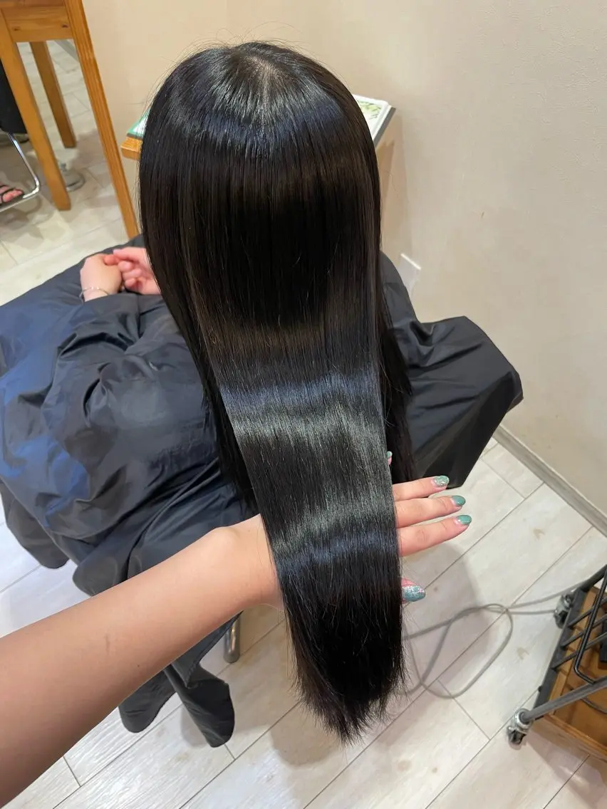 ロング カラー 髪質改善 トリートメント ヘアカラー トリートメント アレンジ🎀ツヤ髪✨ 北野亜優実🌱のヘアスタイル