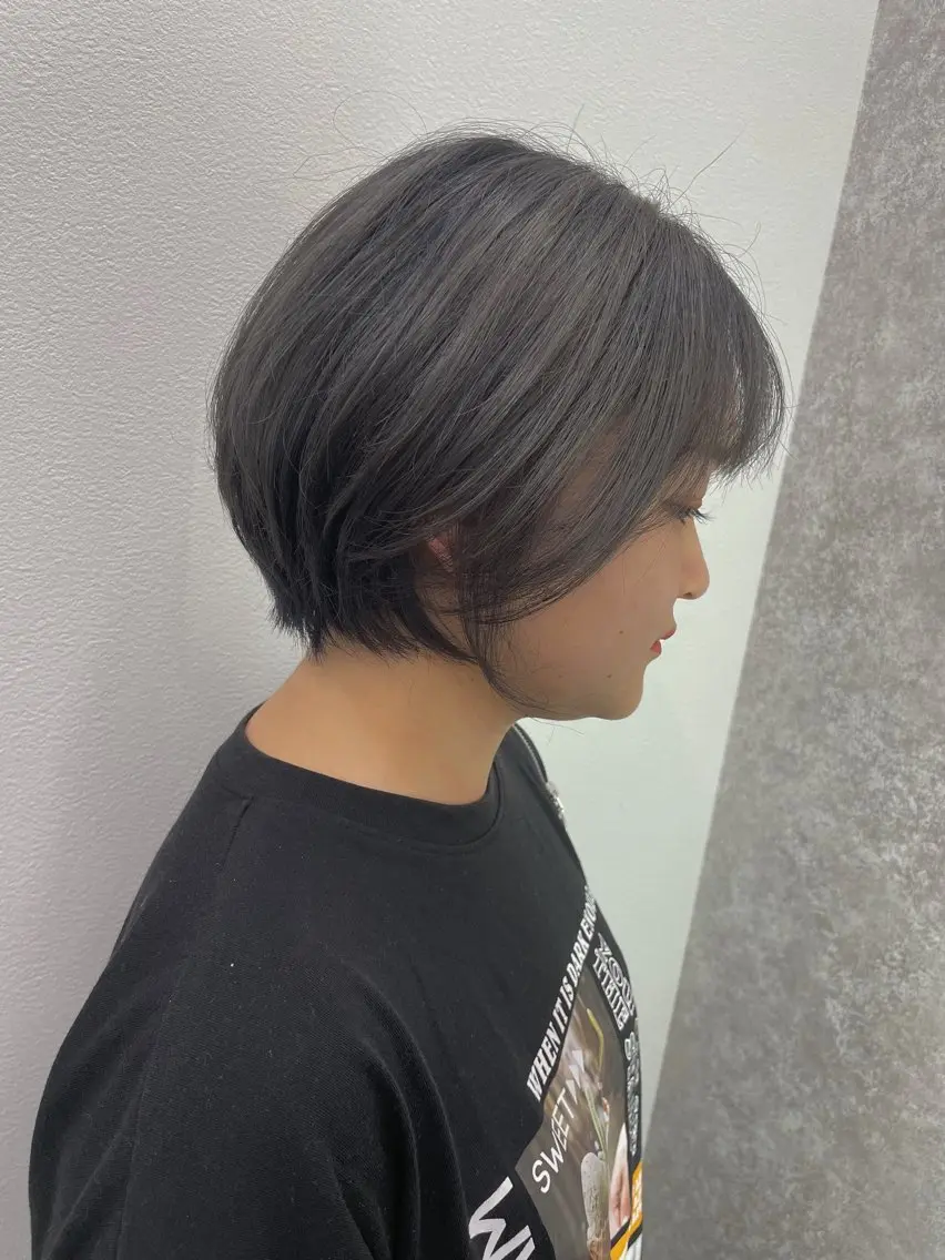 ショート ショートヘア カット ヘアカラー トリートメント 新村 華奈絵のヘアスタイル