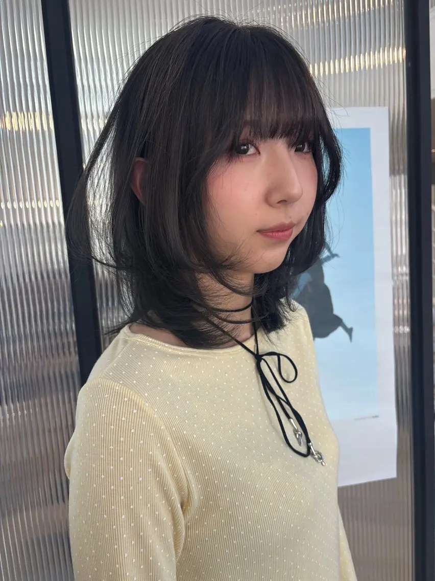 ミディアム カラー カット ヘアカラー ♡tomo♡ 岐阜レイヤーカットのヘアスタイル