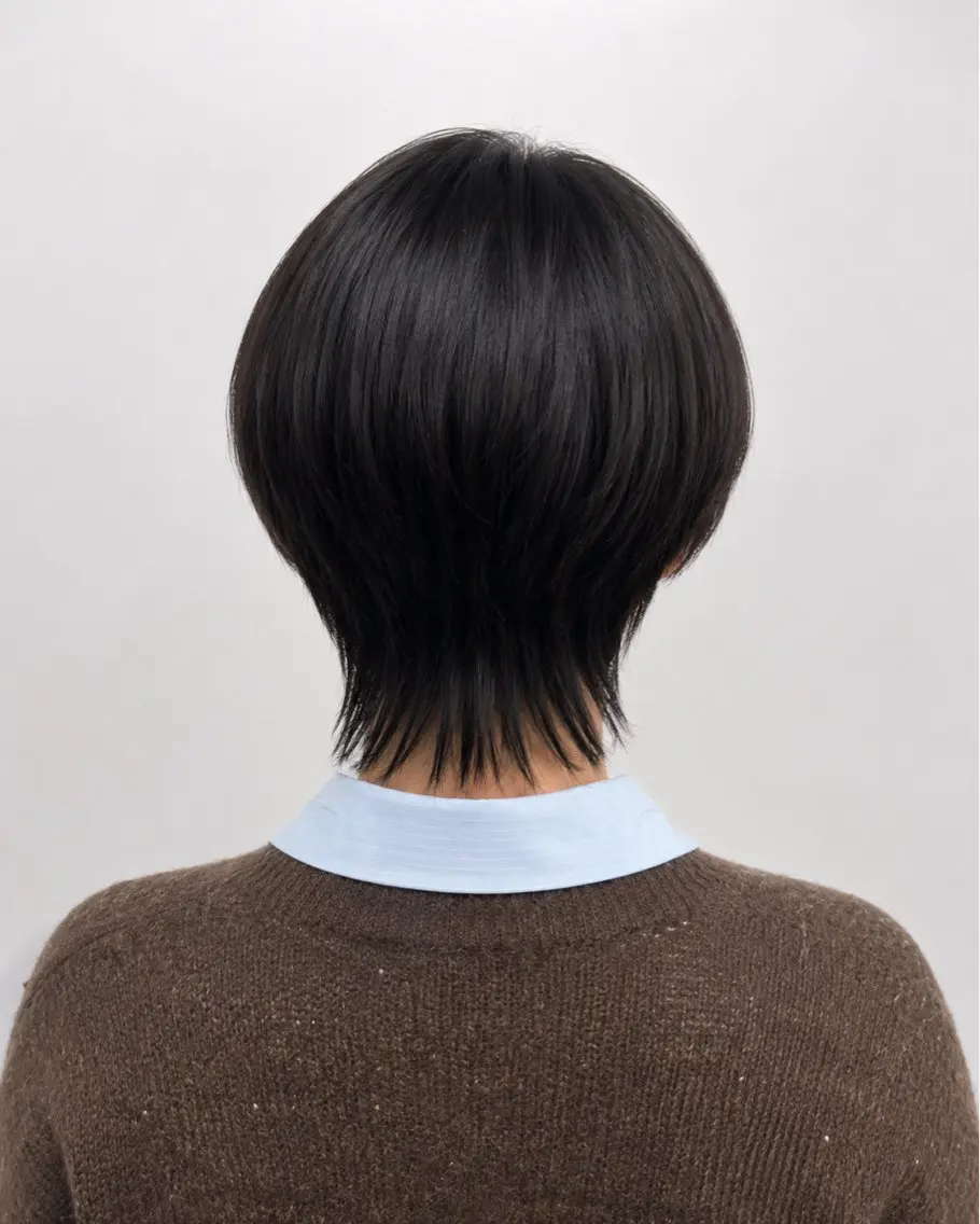 セミロング カラー 髪質改善 ウルフカット ヘッドスパ 久木原 ゆりのヘアスタイル