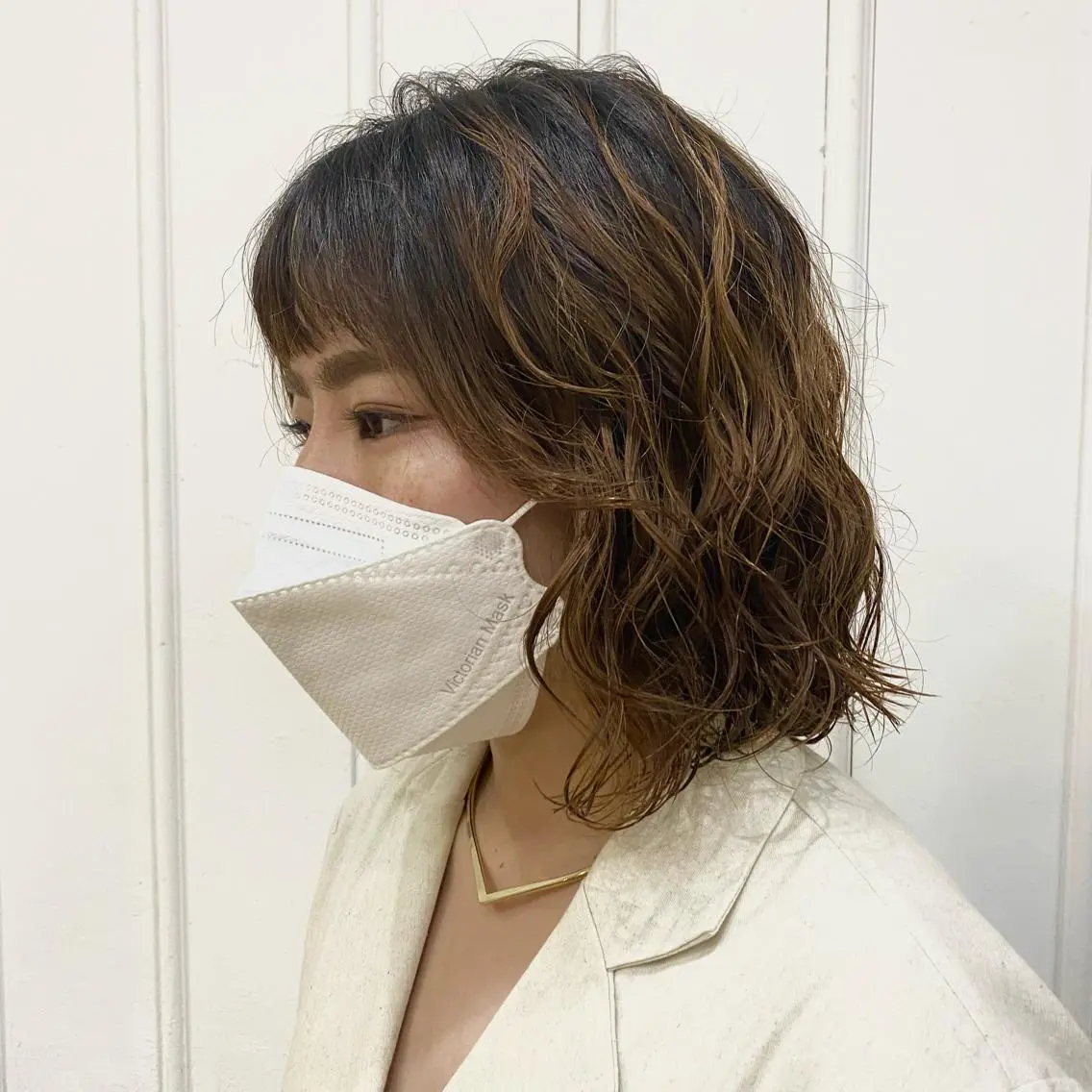 ミディアム パーマ ミディアムパーマ デジタルパーマ ショート& パーマ　坂本のヘアスタイル