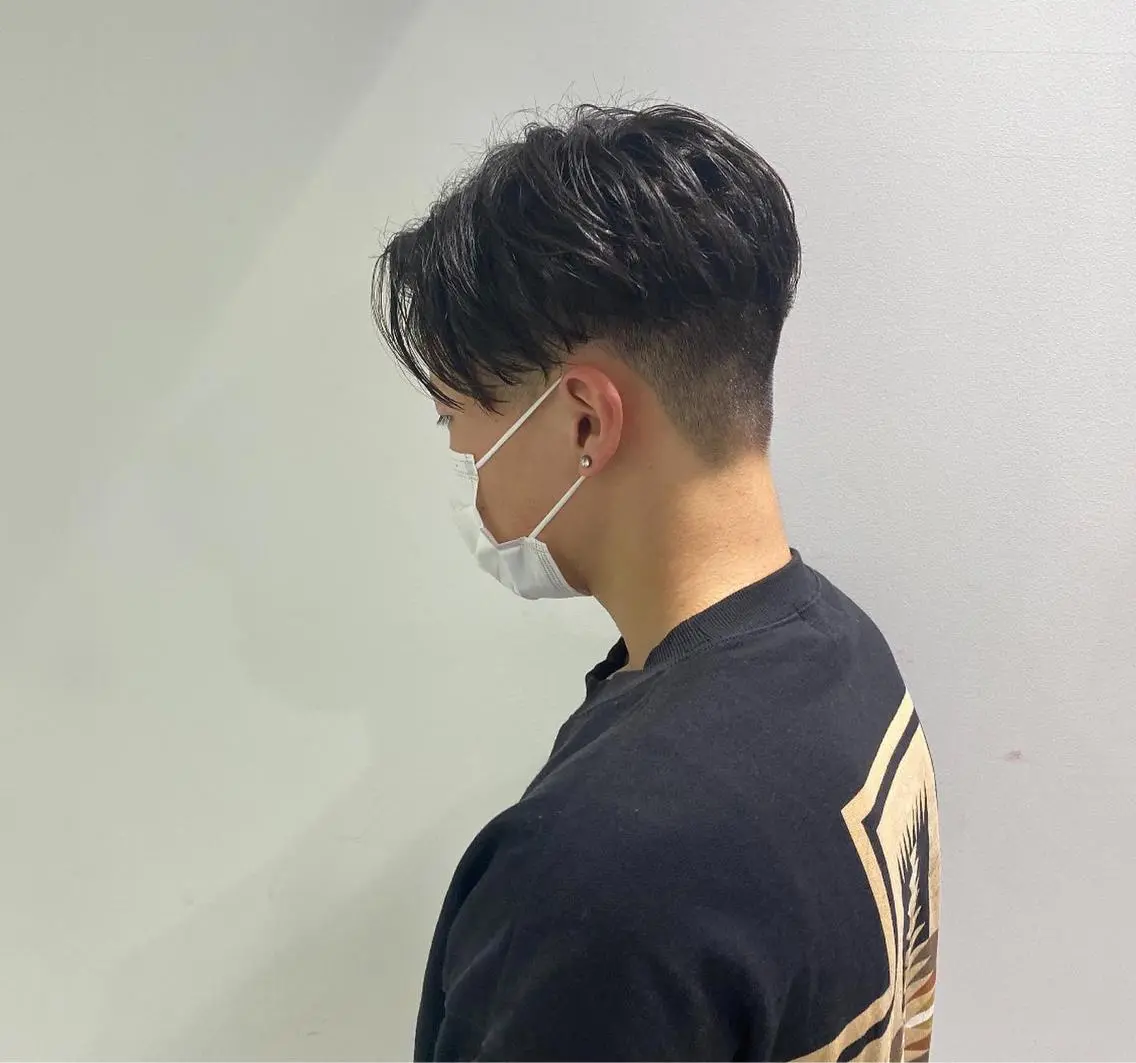 ショート カラー パーマ メンズ カット パーマ トリートメント ヘッドスパ ヘアセット 横浜駅メンズパーマ師 🌀岩﨑弘成🌀のヘアスタイル