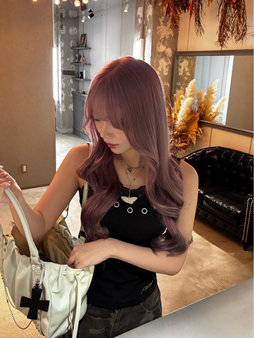 ロング カラー 関口 玲那のヘアスタイル