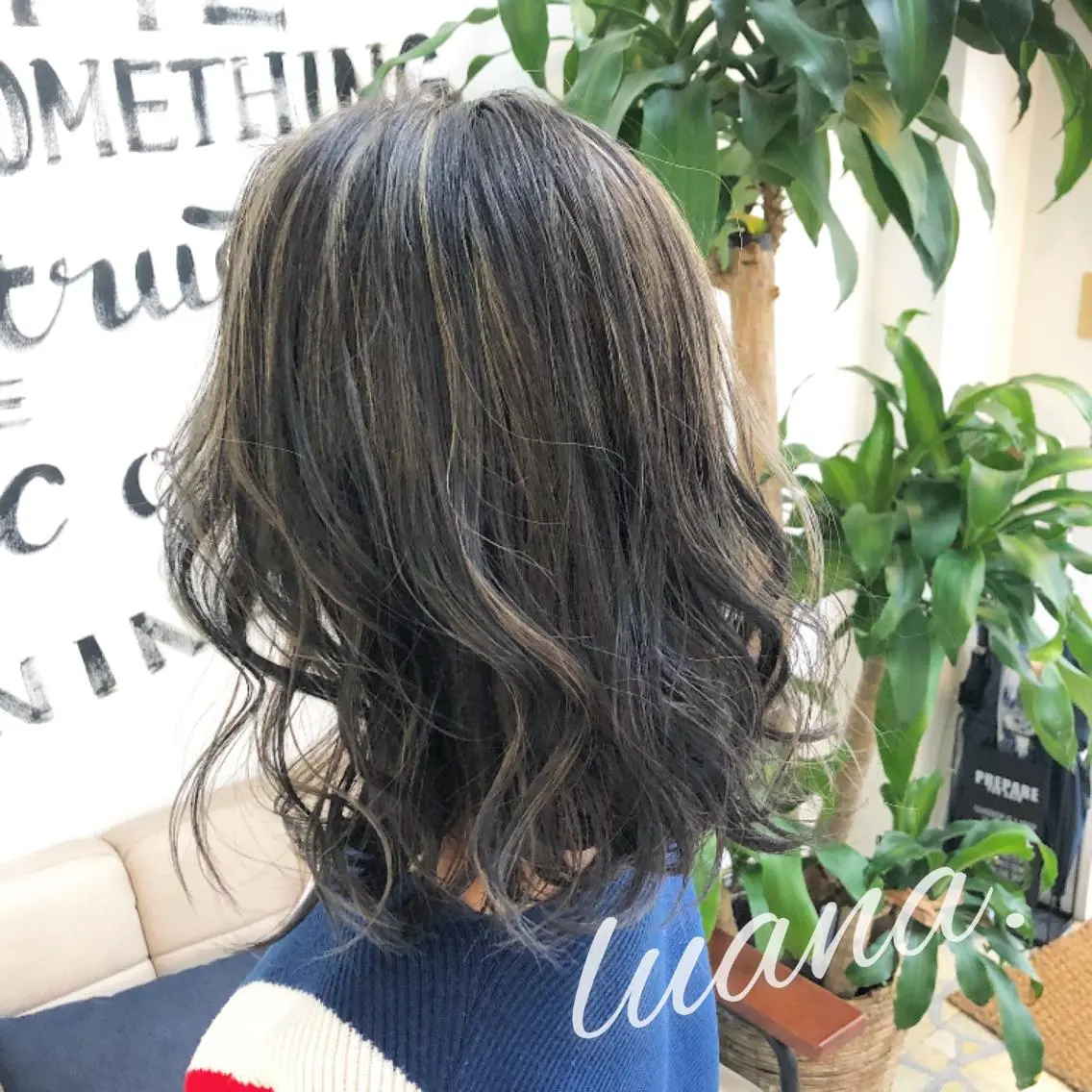 ミディアム ハイライト エクステ・髪質改善・ ブリーチ・吉田大介のヘアスタイル