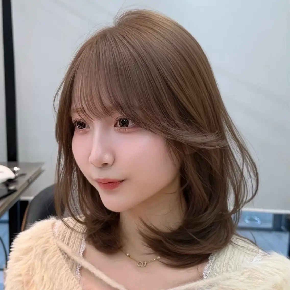 ミディアム 🎀nao🎀 博多レイヤーボブのヘアスタイル