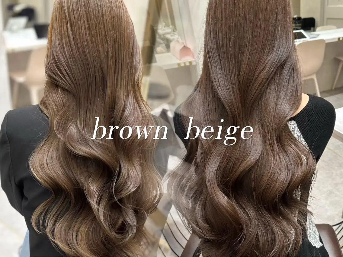 ロング 顔周りカット 髪質改善 韓国風ヘア レイヤーカット カット ヘアカラー Lond  mare 🦋ayana🦋のヘアスタイル