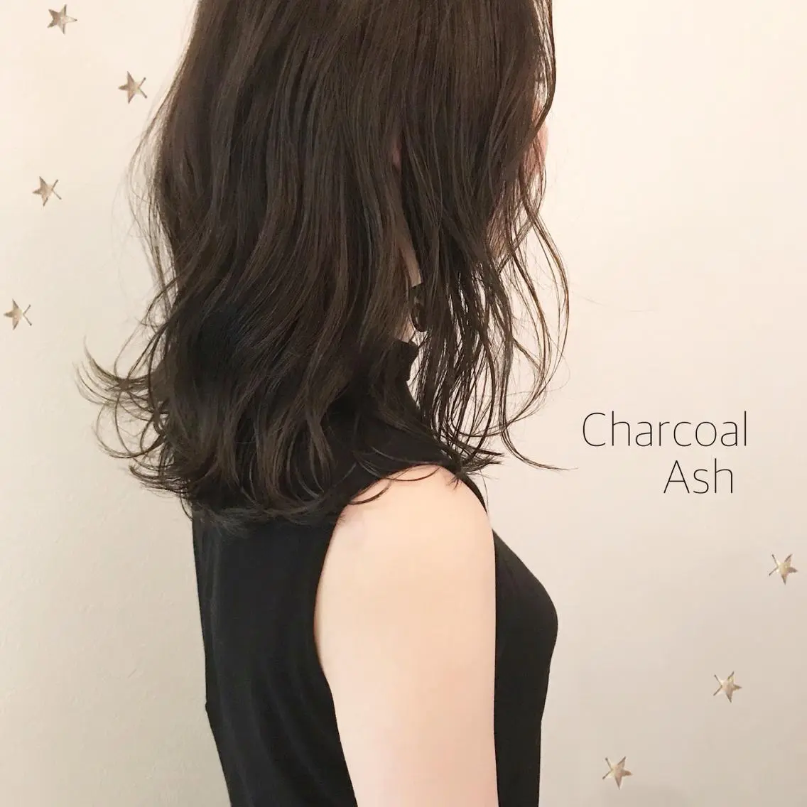 ミディアム カラー 市川 千夏のヘアスタイル