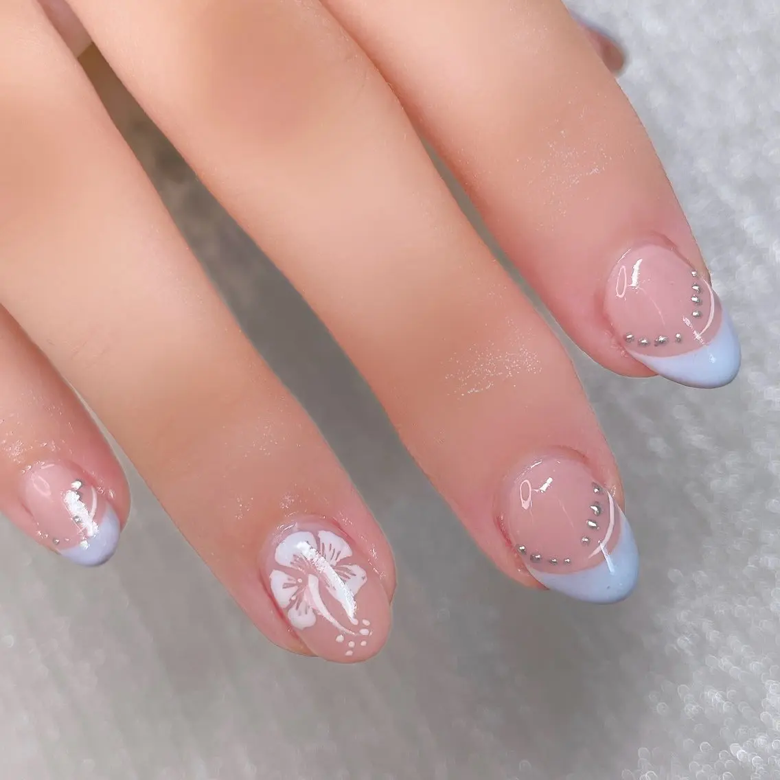 ネイル 長さ出し ハンドネイル Nailist suzuのネイルデザイン