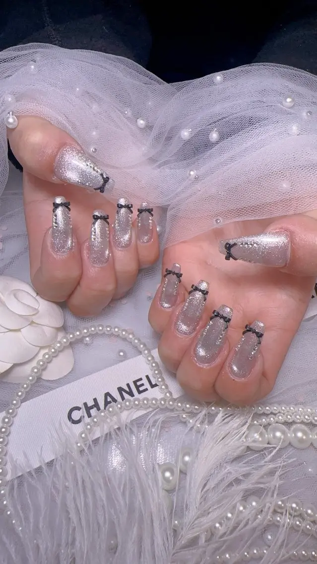 ネイル オーロラネイル フットネイル 韓国ネイル ラメ(グリッター) ラメグラデーション ハンドネイル Belle nail salon 新小岩のネイルデザイン