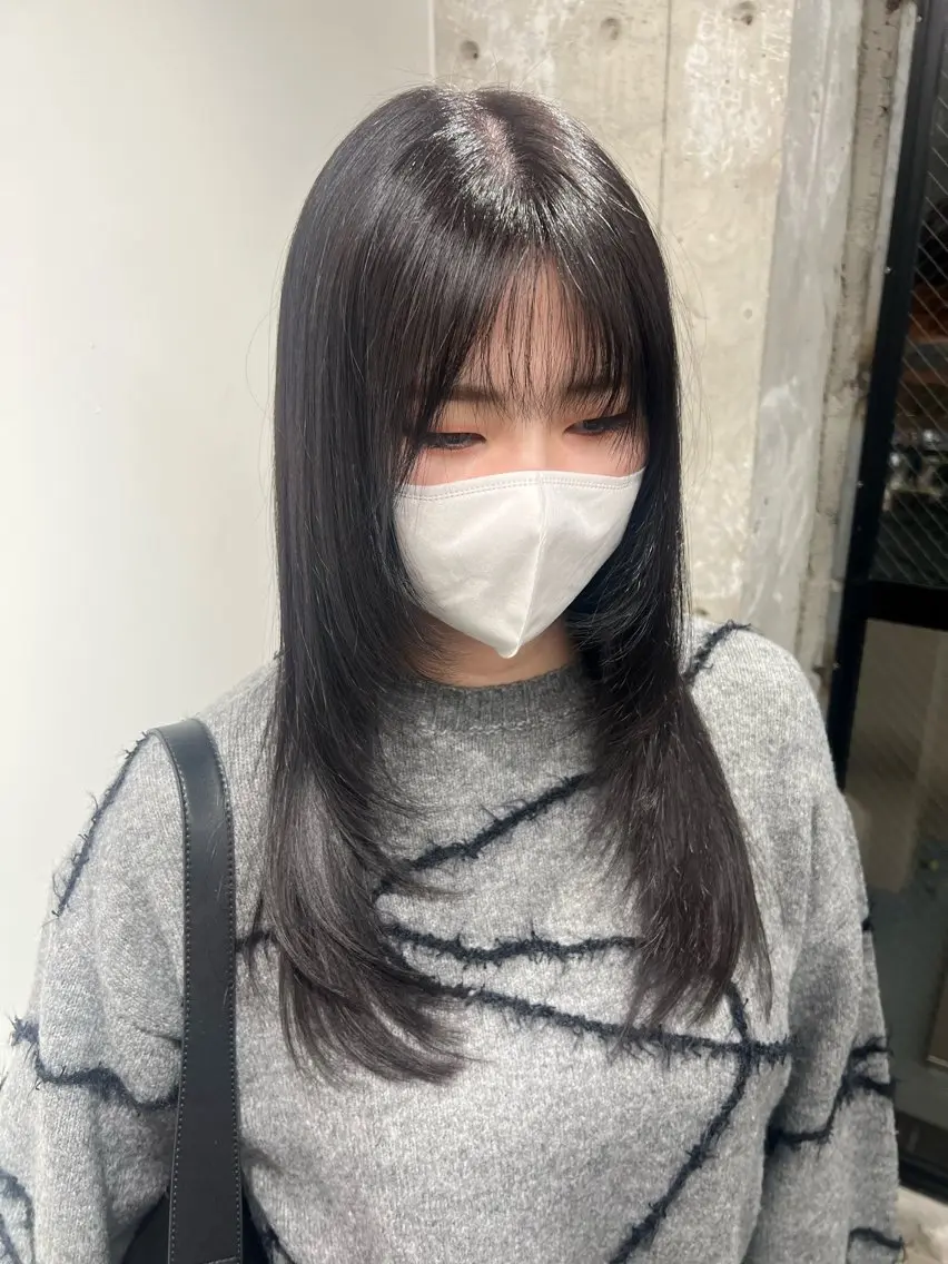 ロング カット ヘアカラー トリートメント 【NEWI】韓国ヘア 🇰🇷Honokaのヘアスタイル