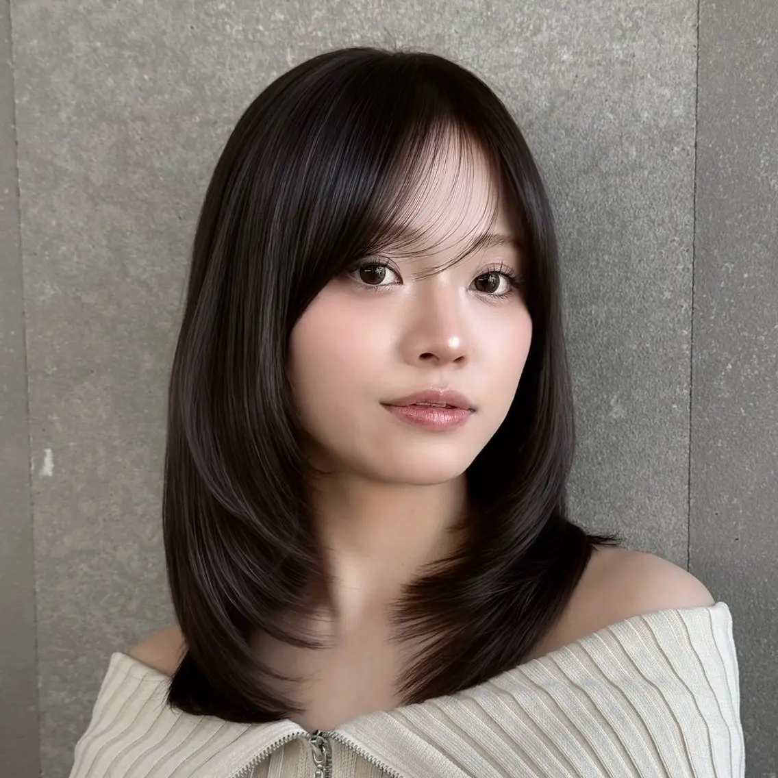 セミロング カラー ヘアカラー 艶髪🐈⬛モデル 募集中🩶Yuraのその他イメージ