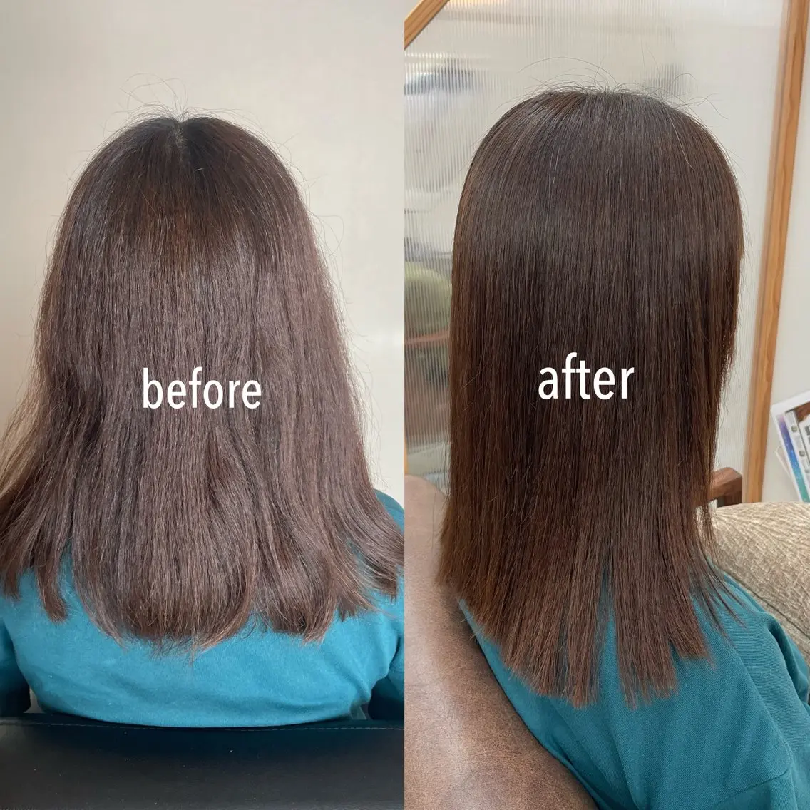 セミロング カット 縮毛矯正 トリートメント Sakamoto nanaのヘアスタイル