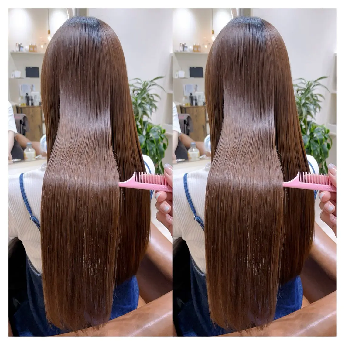 ロング カラー カット 縮毛矯正 トリートメント 村山 茉衣のヘアスタイル