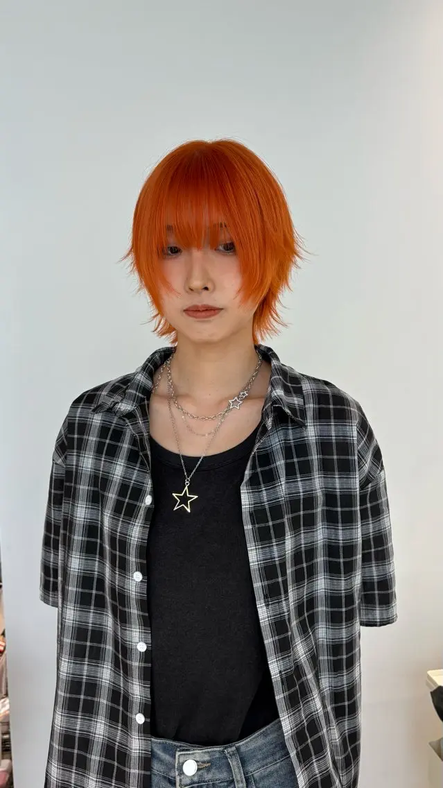 カラー ブリーチ ヘアカラー パ ルのヘアスタイル