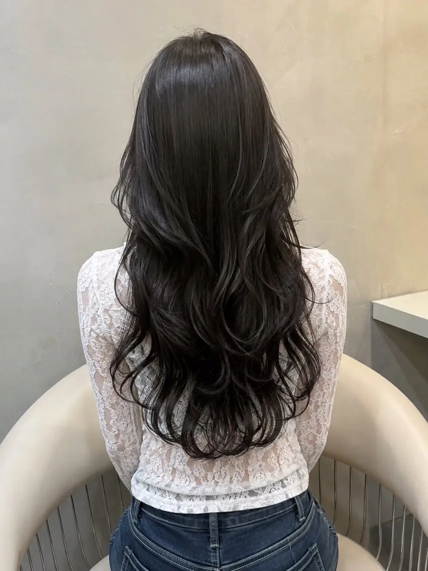 ロング ヘアアレンジ カット 縮毛矯正 トリートメント 髪質改善/透明感 カラー/吉田光佑のヘアスタイル