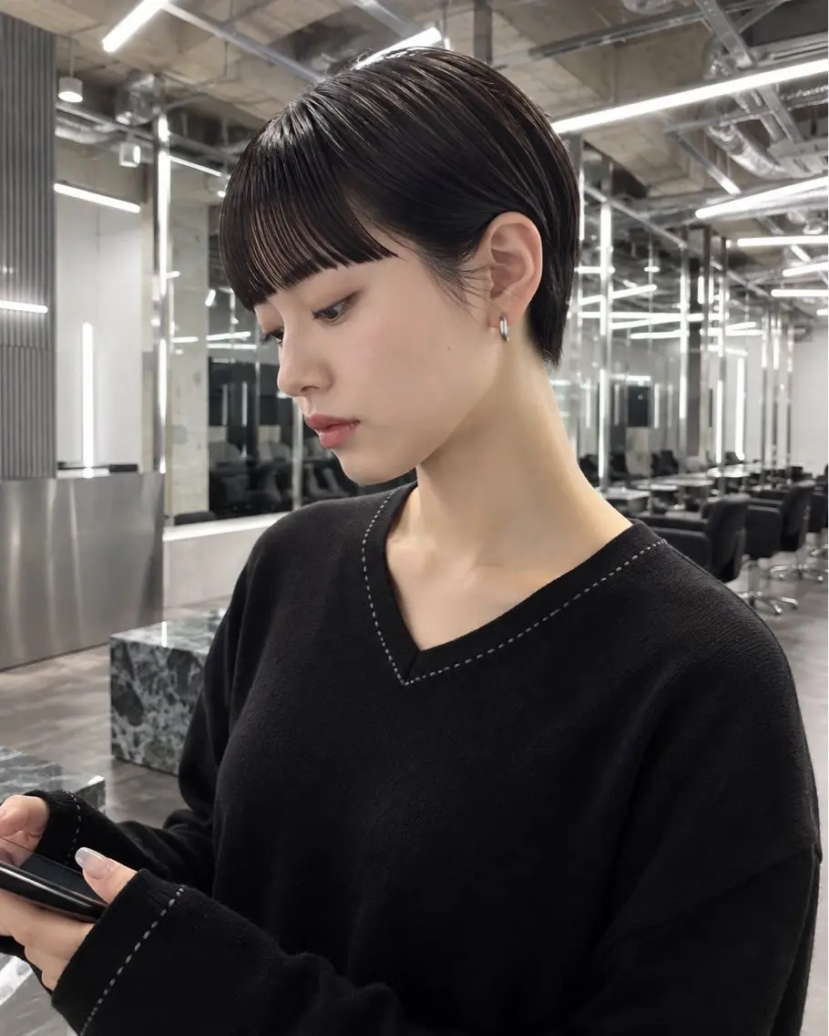 ショート ショートボブ ボブ くびれヘア 似合わせカット ショートヘア ゲンキ/ウルフカット /ウルフ/ボブ/のヘアスタイル