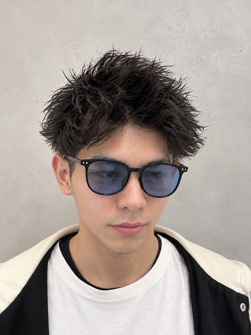 ショート パーマ メンズ メンズパーマ スパイキーショート ショートヘア カット パーマ メンズ特化🔥 金子直斗のヘアスタイル