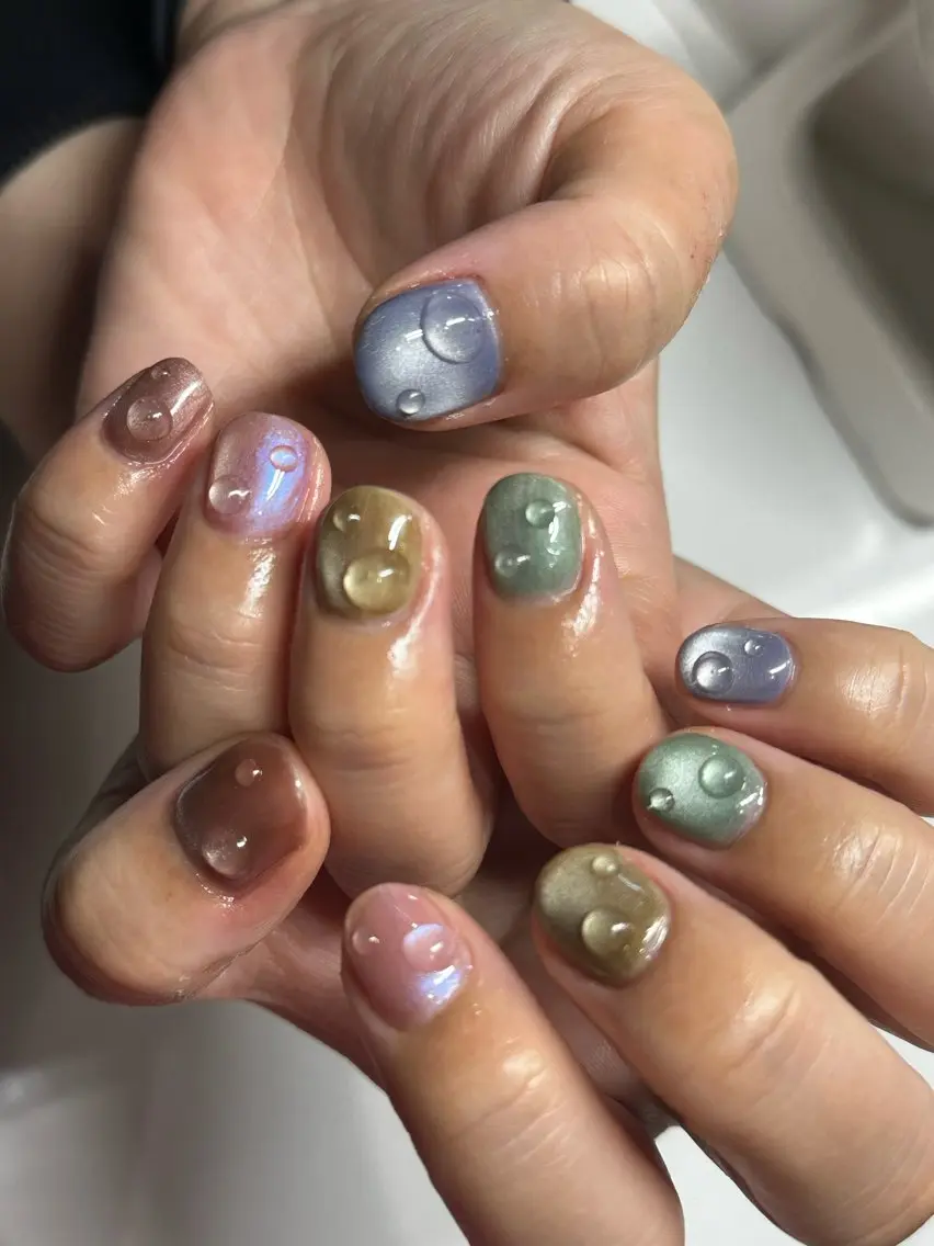 ショート ハンドネイル Topcoat/ 下北沢nailのネイルデザイン