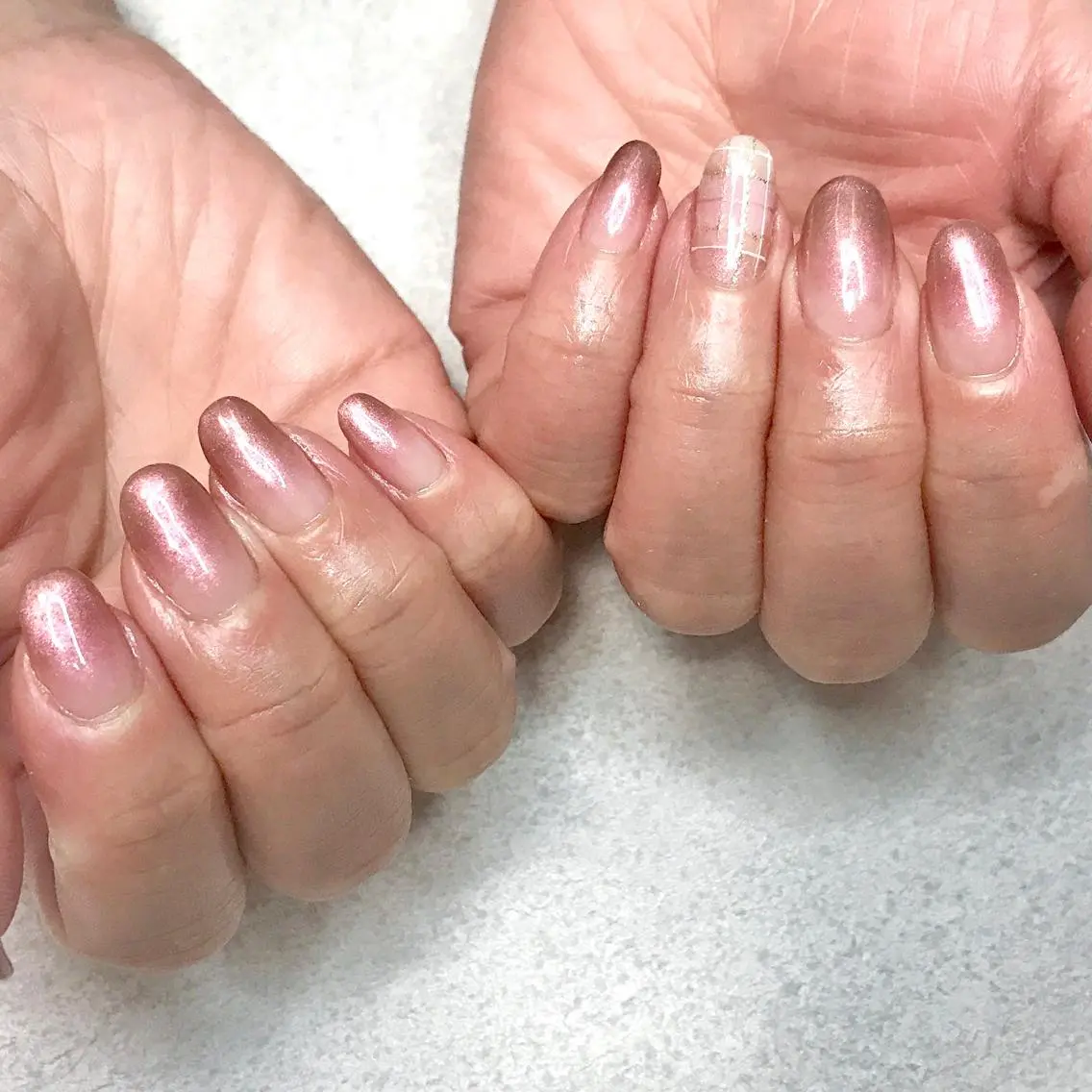 ネイル アートネイル グラデーション オフィスネイル シンプルネイル ステラ marikominoのネイルデザイン