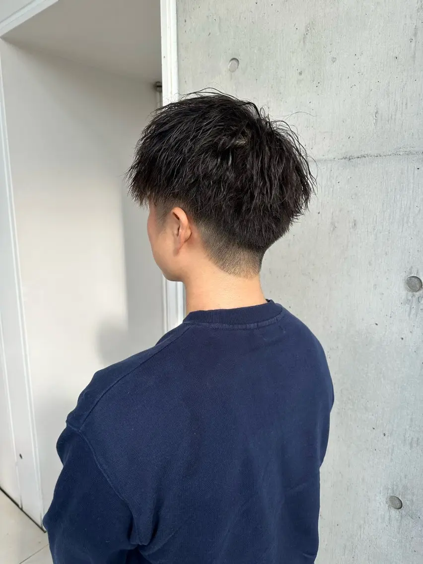 ショート パーマ メンズ カット パーマ トリートメント 👑メンズパーマ👑 中谷 陸のヘアスタイル