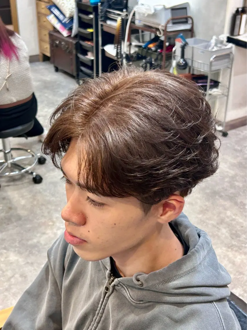 ショート カラー ベージュカラー ブリーチ ブリーチなしカラー ヘアカラー 水戸/透明感カラー✨ 長谷川凌久のヘアスタイル