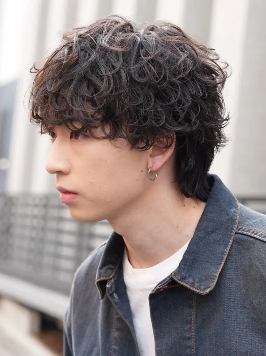 ミディアム 栁内 陽匠のヘアスタイル