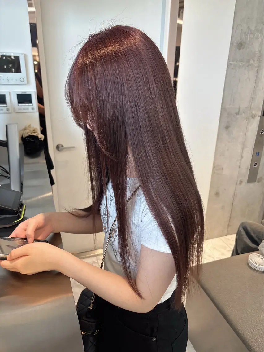 ミディアム カラー ブリーチ ボブ 韓国風ヘア レイヤーカット トリートメント ヘアカラー rina🩶 ワンホン/レイヤーのヘアスタイル