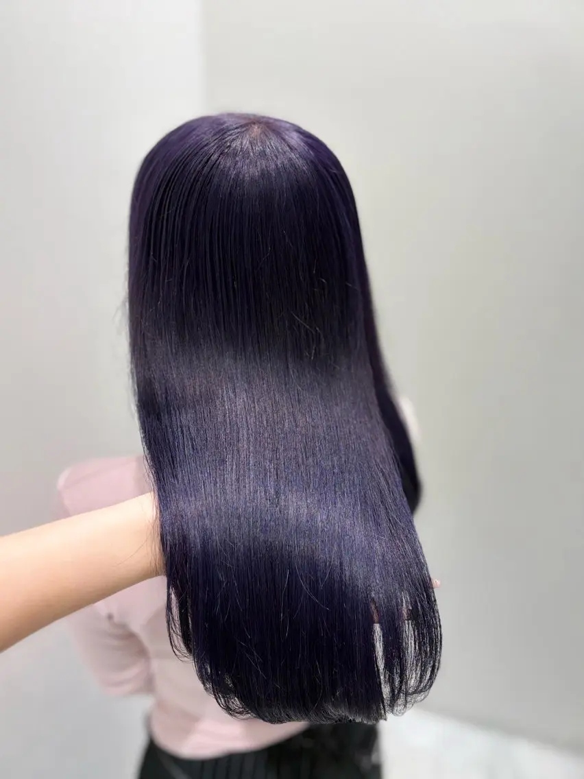 ロング カラー ヘアカラー 🤍ྀི透ける寒色 Cocoa🤍ྀིのヘアスタイル